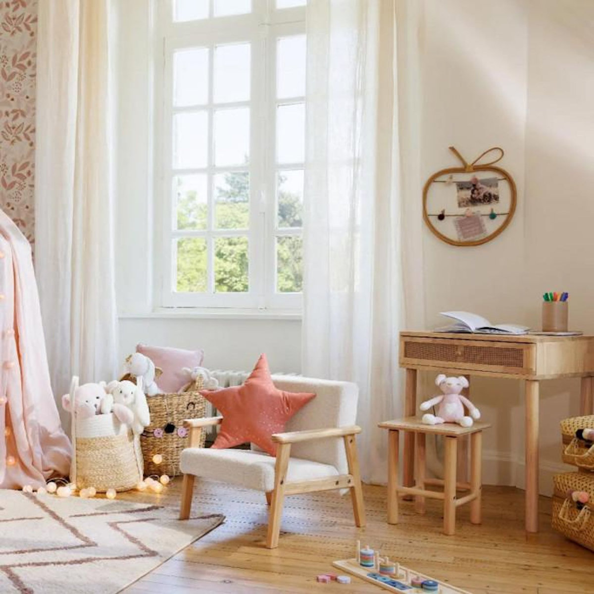 Atmosphera Kids Coussin Enfant  Berlingot Étoile  40x40cm Terracotta