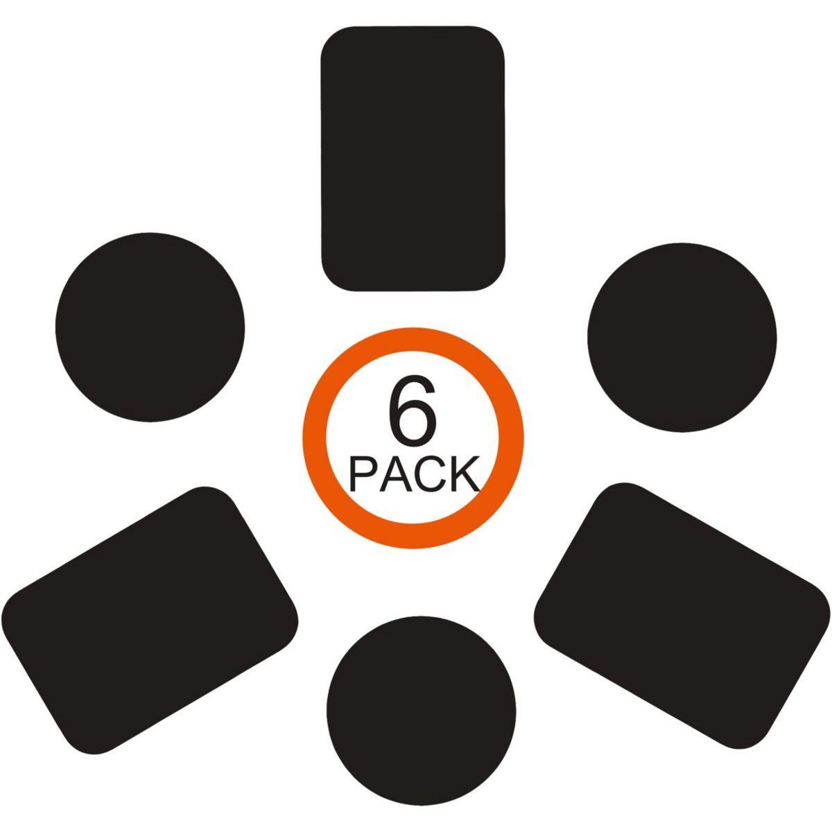 ESSENTIEL B Support smartphone Aimants ronds + rectangles x6