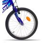 Voir la diapositive 3 : Vélo enfant - VTT 20'' - Cadre rigide en acier - 7 vitessses - Poignée Tournante - Freins V-Brake - Levier Alu.