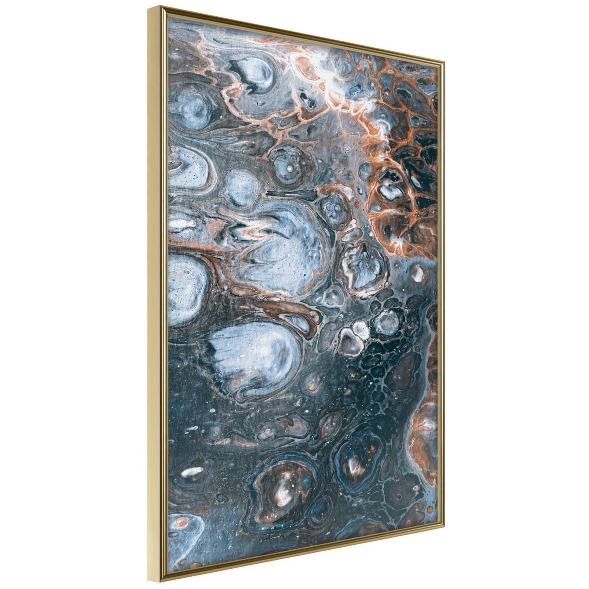 Voir la diapositive 1 : Paris Prix Affiche murale encadrée  surface of the unknown planet i