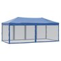 Voir la diapositive 5 : VIDAXL Tente de reception pliable avec parois Bleu 3x6 m