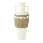 Paris Prix Vase Amphore Design  Herbes  100cm Blanc