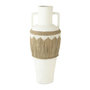 Voir la diapositive 1 : Paris Prix Vase Amphore Design  Herbes  100cm Blanc