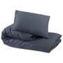 Voir la diapositive 6 : VIDAXL Ensemble de housse de couette Anthracite 140x200 cm Coton