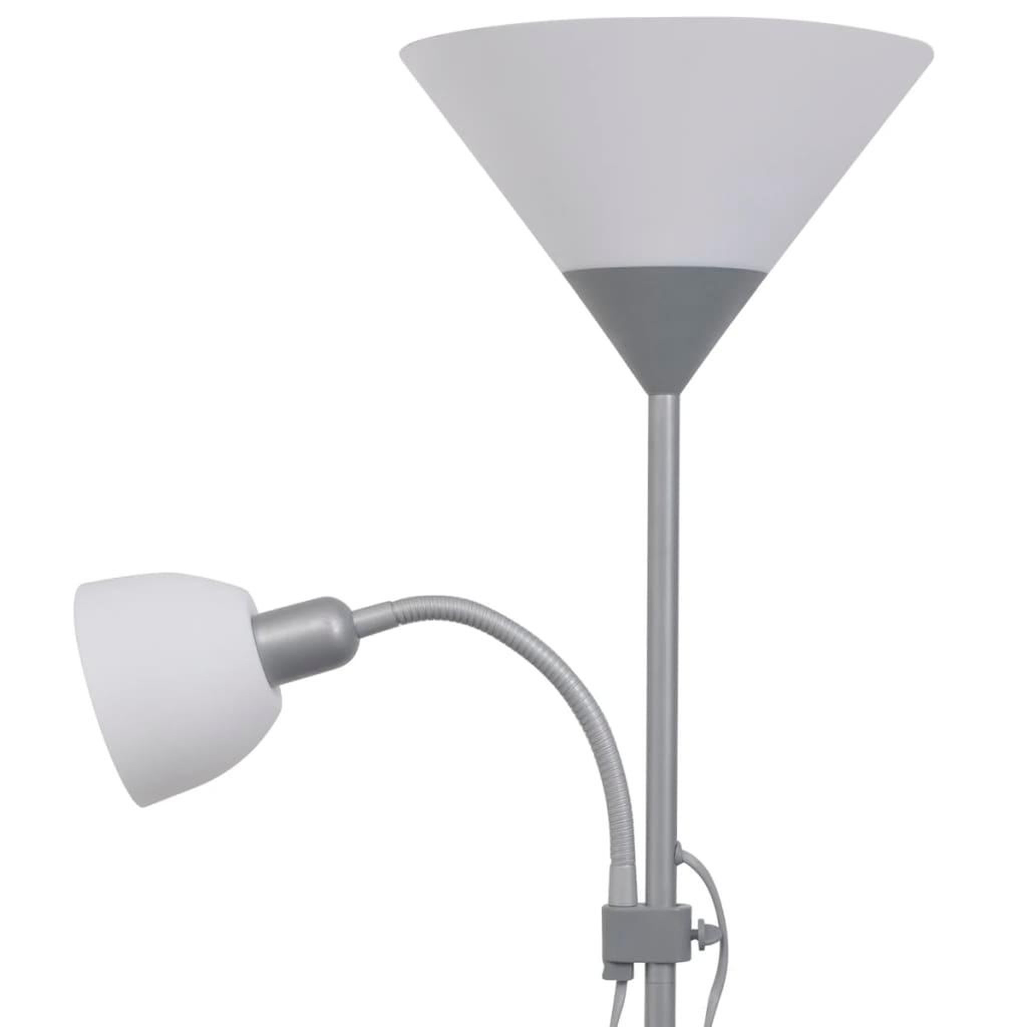 Voir la diapositive 4 : VIDAXL Lampadaire Gris