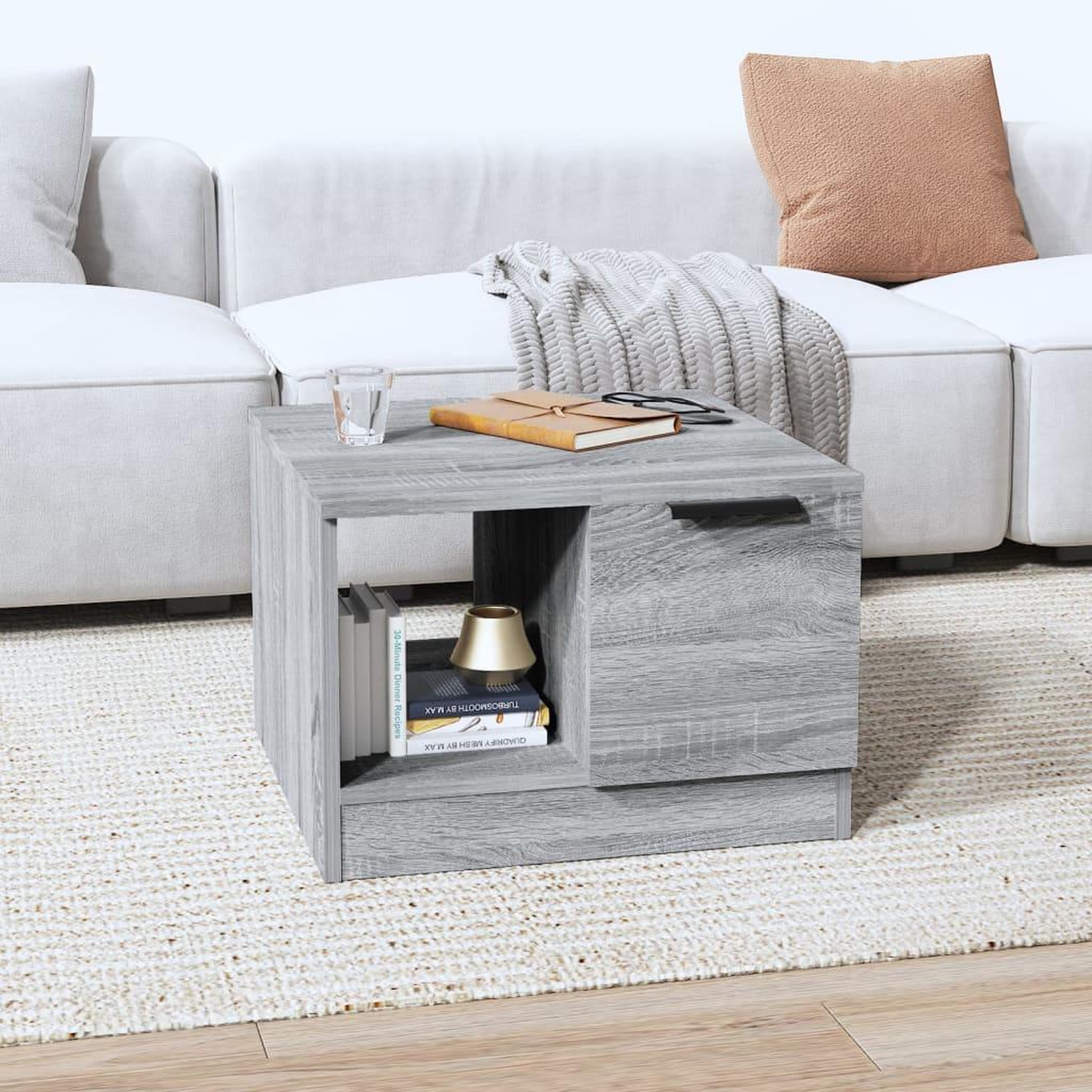 Voir la diapositive 1 : VIDAXL Table basse sonoma gris 50x50x36 cm bois d'ingenierie