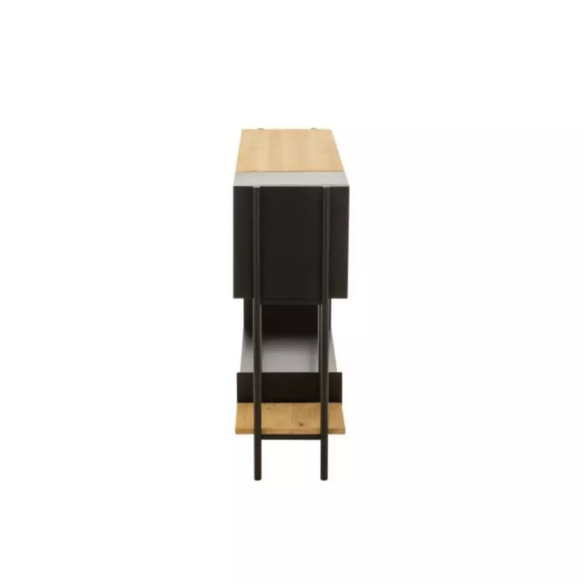 Paris Prix Console en Bois  Tina  120cm Noir & Naturel