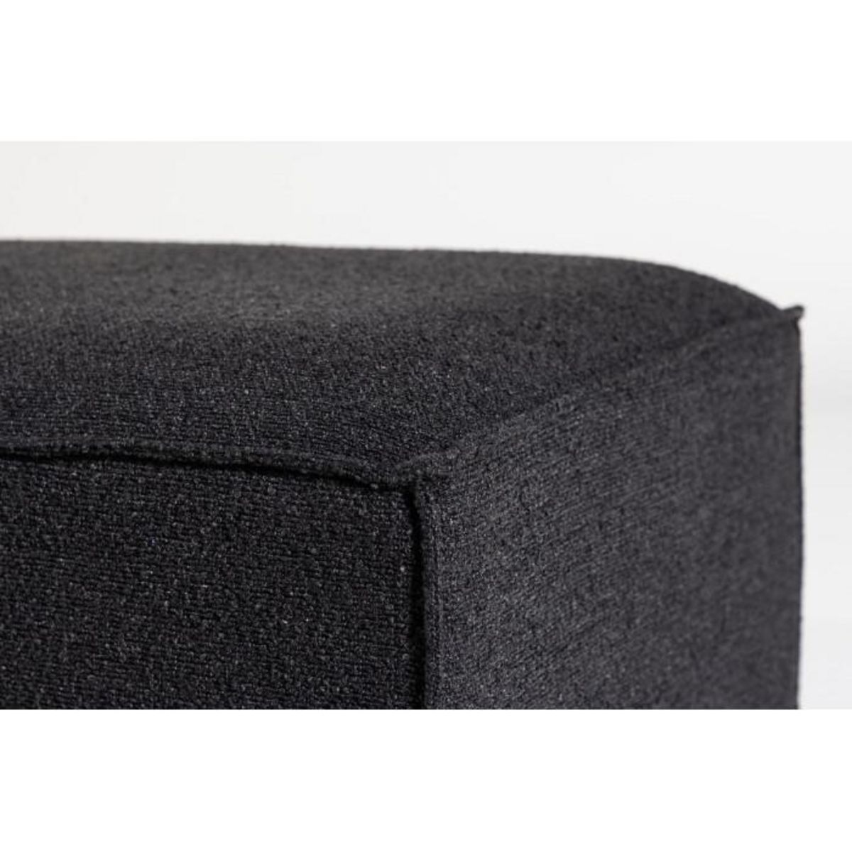 Paris Prix Pouf Design Bouclé  Gillholmen  112cm Noir