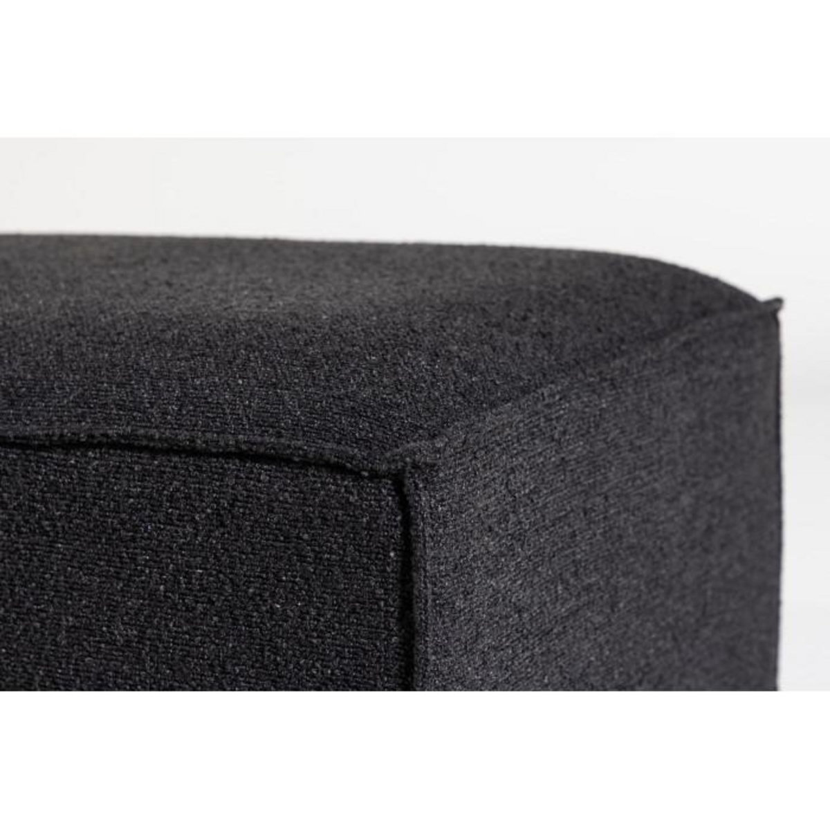 Paris Prix Pouf Design Bouclé  Gillholmen  112cm Noir