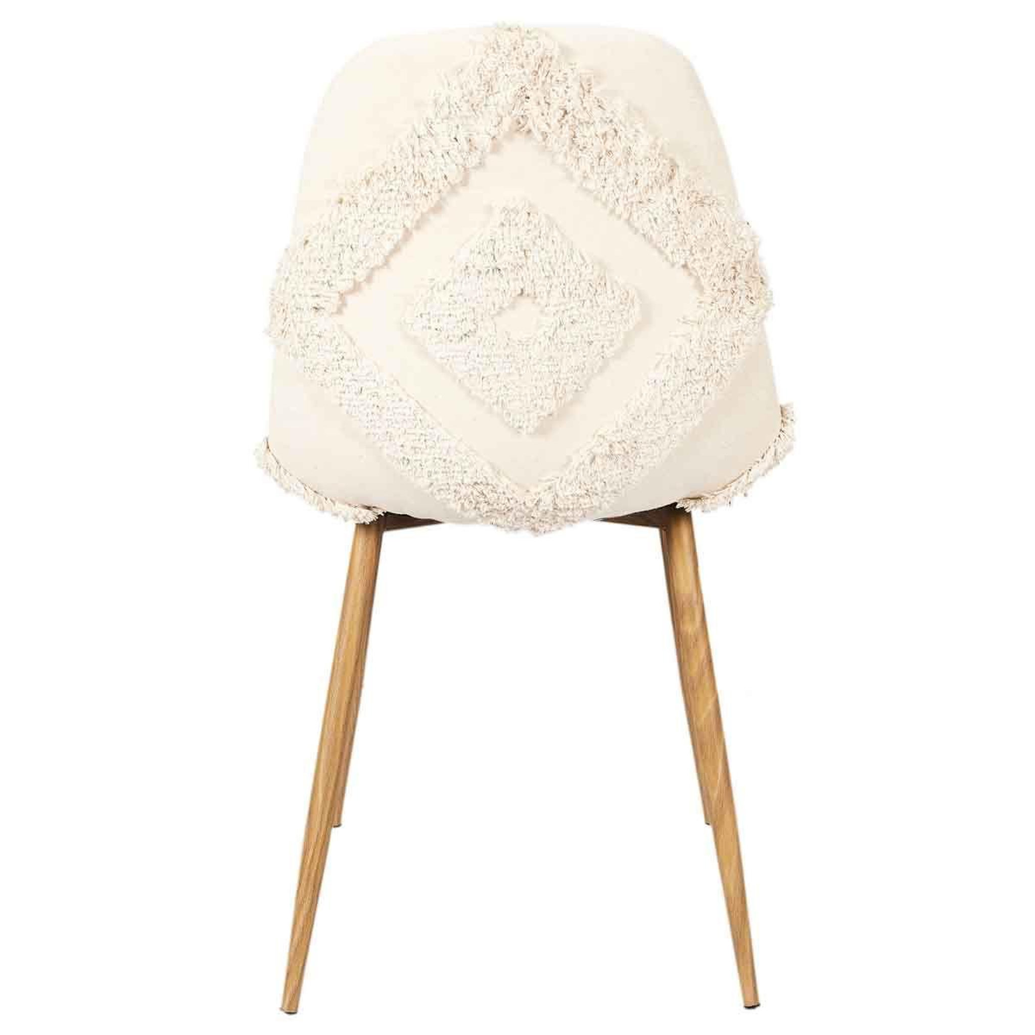 Voir la diapositive 6 : The Home Deco Factory Lot de 4 chaises design  faro  86cm beige