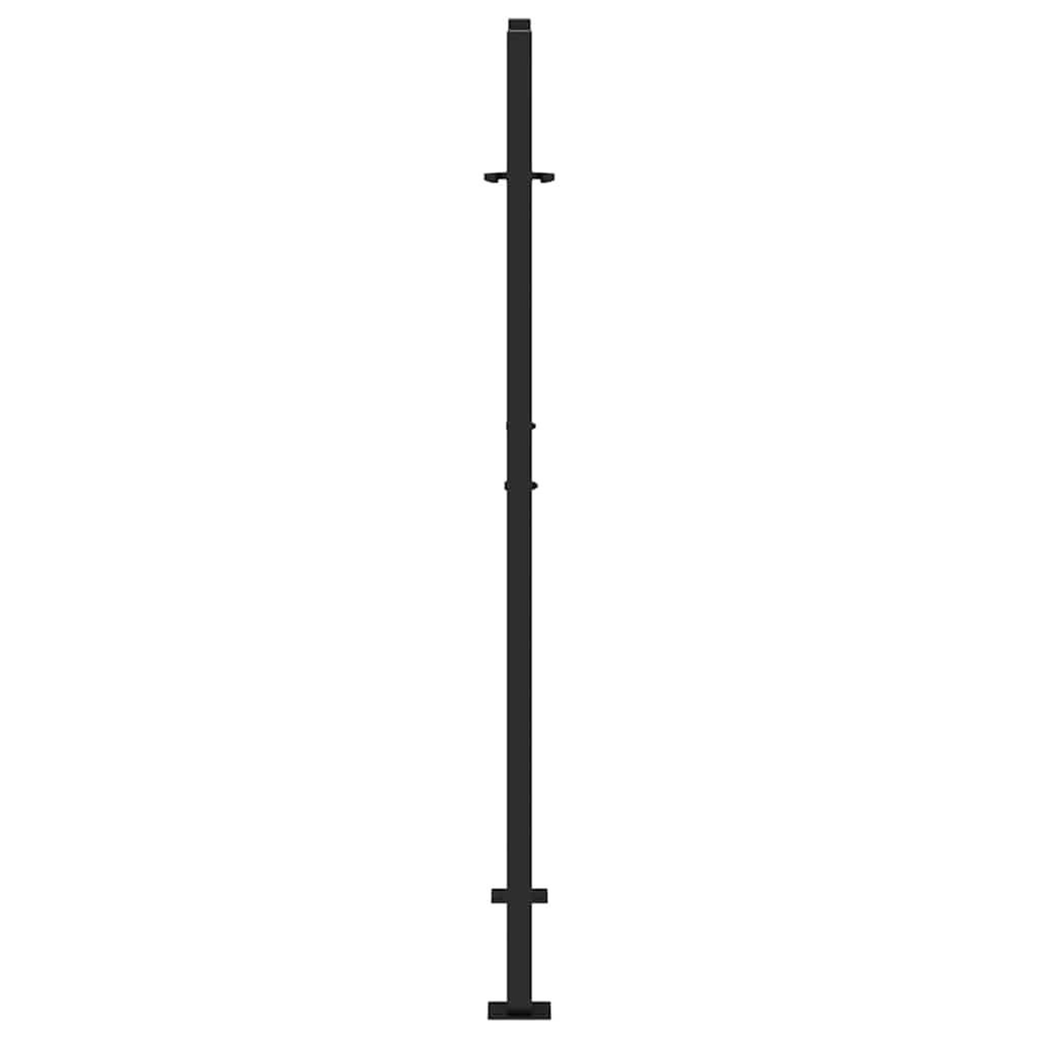 Voir la diapositive 5 : VIDAXL Portail de jardin noir 105x155 cm acier conception croisee