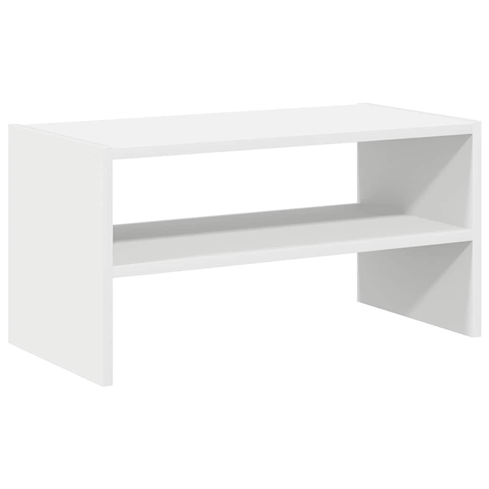 Voir la diapositive 2 : VIDAXL Etagere a chaussures empilable blanc 60x30x30,5 cm