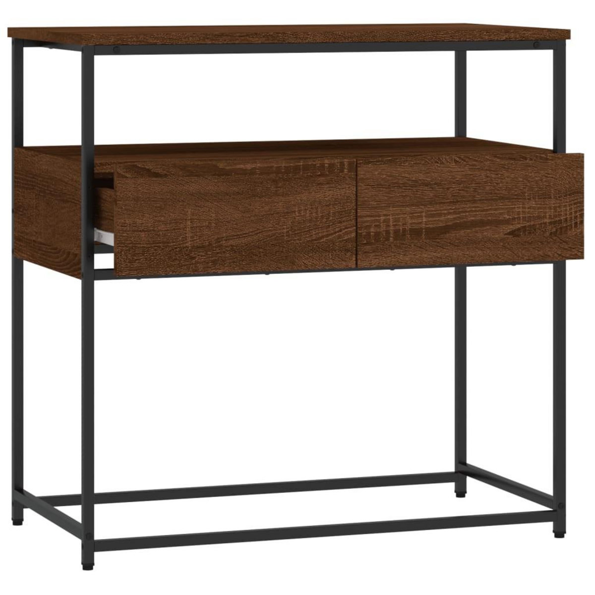 VIDAXL Table console chene marron 75x40x75 cm bois d'ingenierie