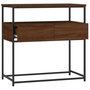 Voir la diapositive 5 : VIDAXL Table console chene marron 75x40x75 cm bois d'ingenierie