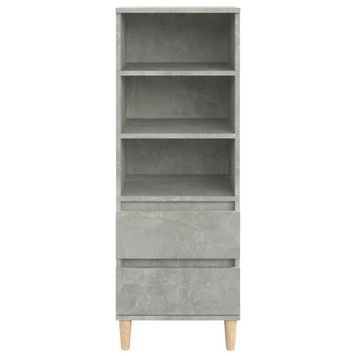 VIDAXL Buffet haut Gris beton 40x36x110 cm Bois d'ingenierie