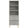 Voir la diapositive 3 : VIDAXL Buffet haut Gris beton 40x36x110 cm Bois d'ingenierie