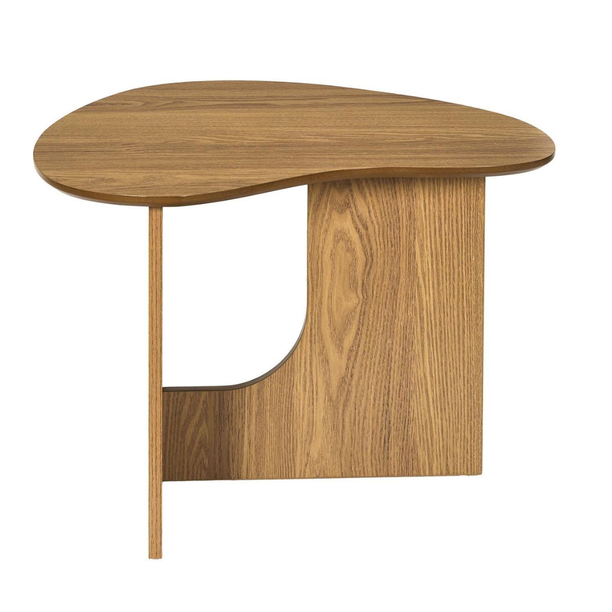 Voir la diapositive 5 : The Home Deco Factory Table d'appoint asymétrique en bois calypso - beige