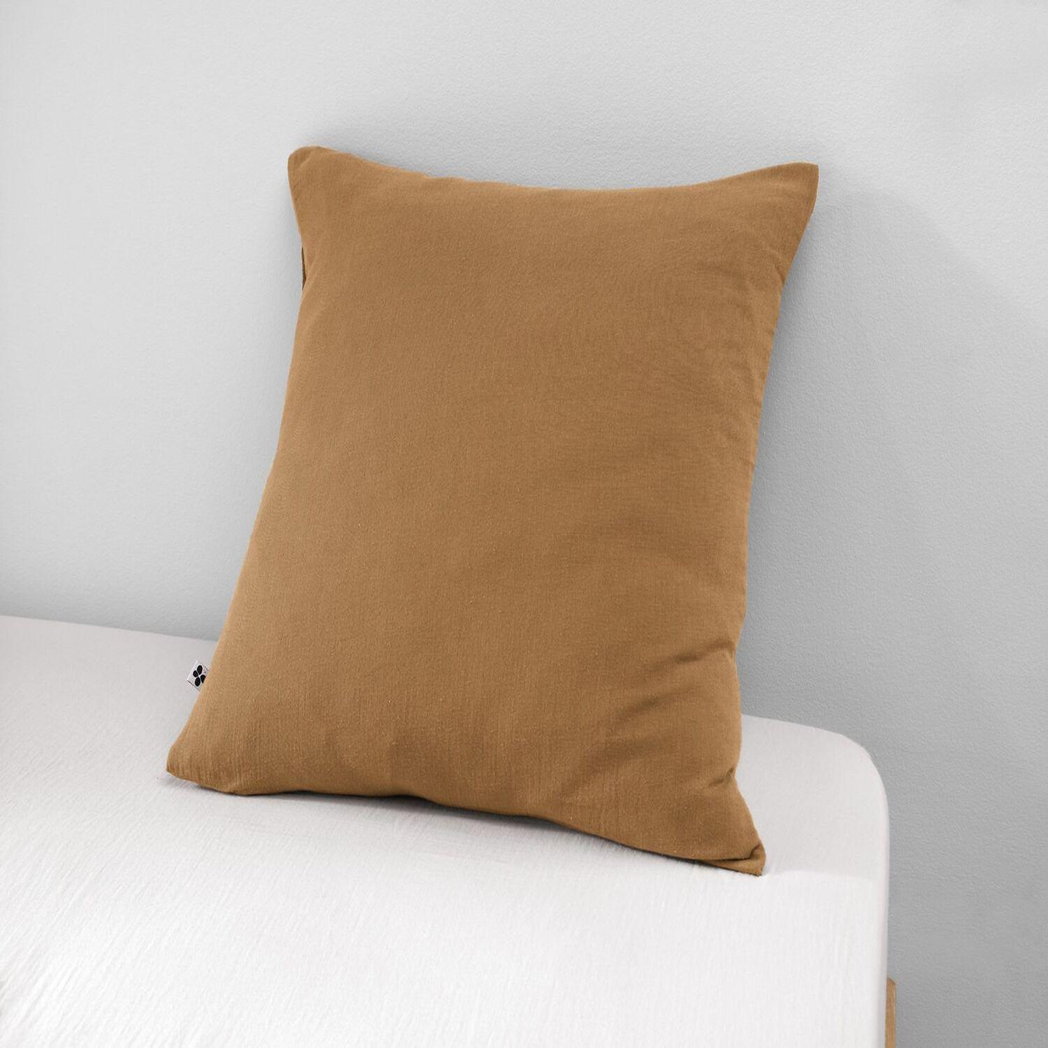 Home collection Taie d'oreiller 100% gaze de coton. Coloris disponibles : Vert, Gris, Rose, Blanc, Rouge, Marron, Bleu
