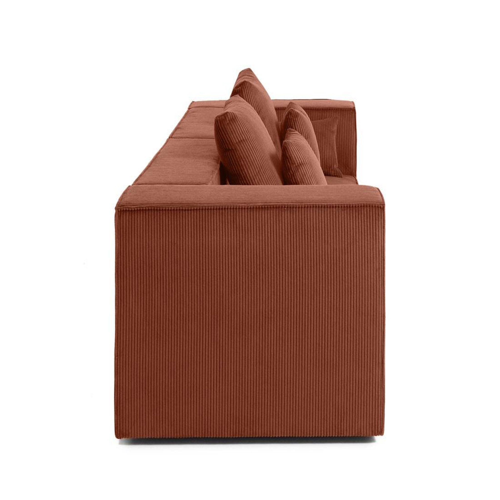 Voir la diapositive 3 : BEST MOBILIER Colombine - canapé modulable droit - 2 places - en velours côtelé