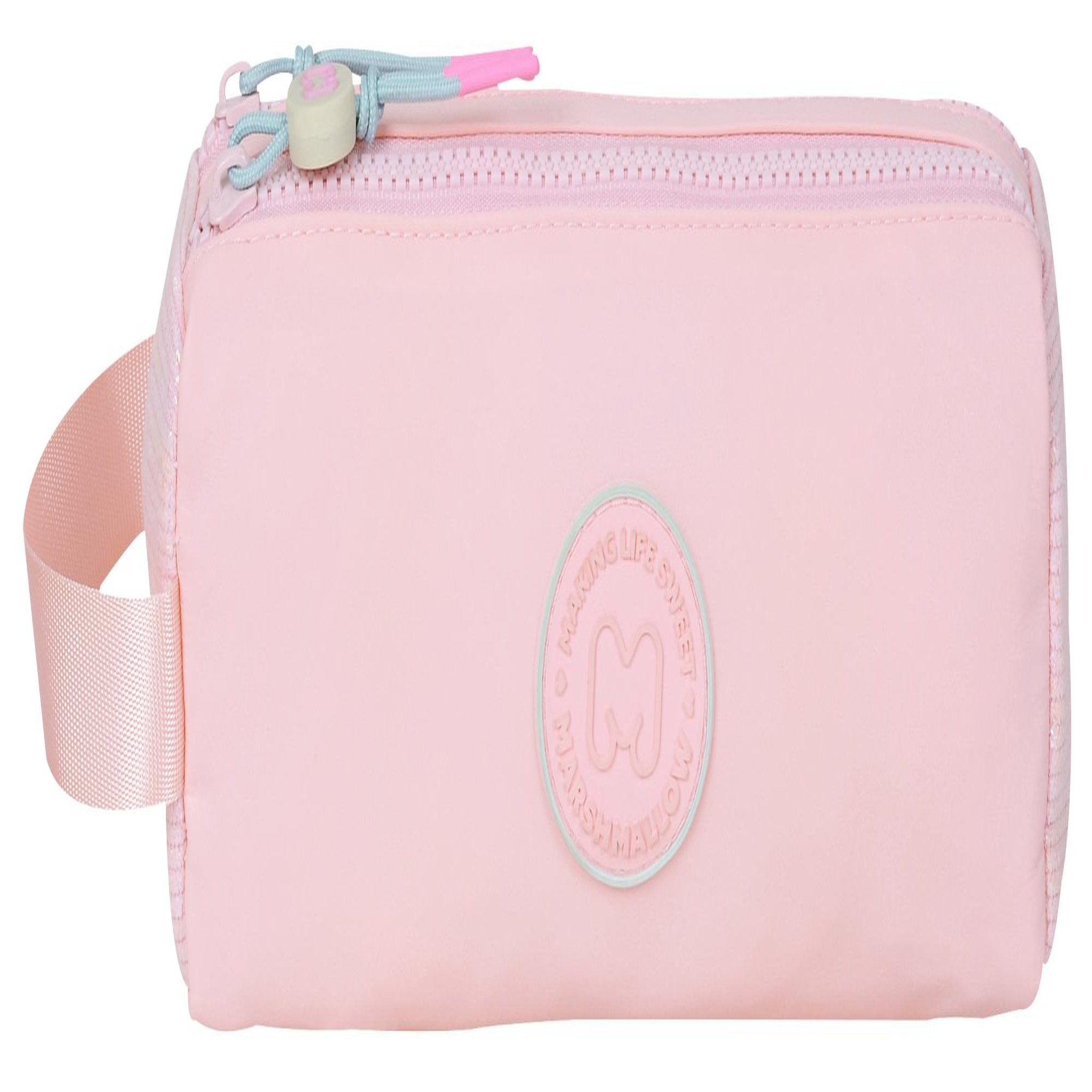 Bagtrotter MARSHMALLOW - Trousse scolaire double compartiment GRACE PINK - Rose pastel - Fille