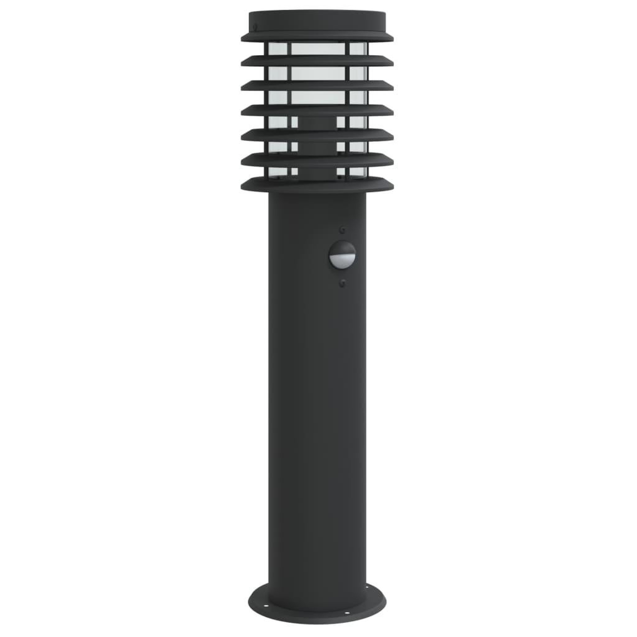 Voir la diapositive 2 : VIDAXL Lampadaire d'exterieur avec capteur noir 60 cm acier inoxydable