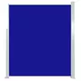 VIDAXL Auvent lateral retractable de patio 160x500 cm Bleu