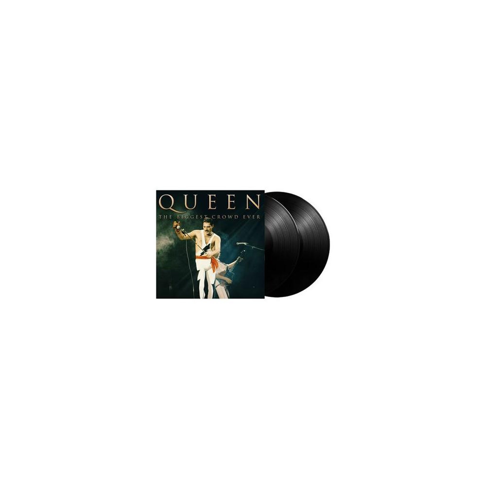 Vinyle double noir queen the biggest crowd ever (enregistrement radio) rock in rio 1985