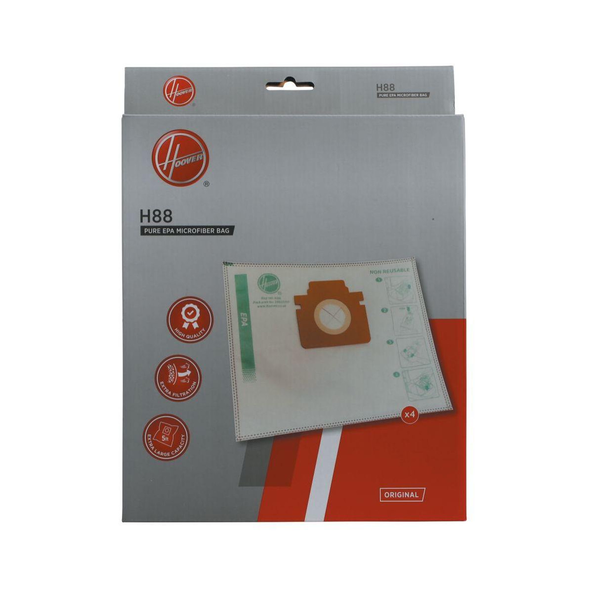 Voir la diapositive 2 : HOOVER Sac aspirateur microfibres h-energy 500-h88