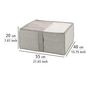 Voir la diapositive 3 : Wenko Boite de rangement rectangulaire - 55 x 40 x 20 cm - Beige