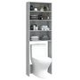 Voir la diapositive 4 : VIDAXL Meuble pour machine a laver Sonoma gris 64x24x190 cm