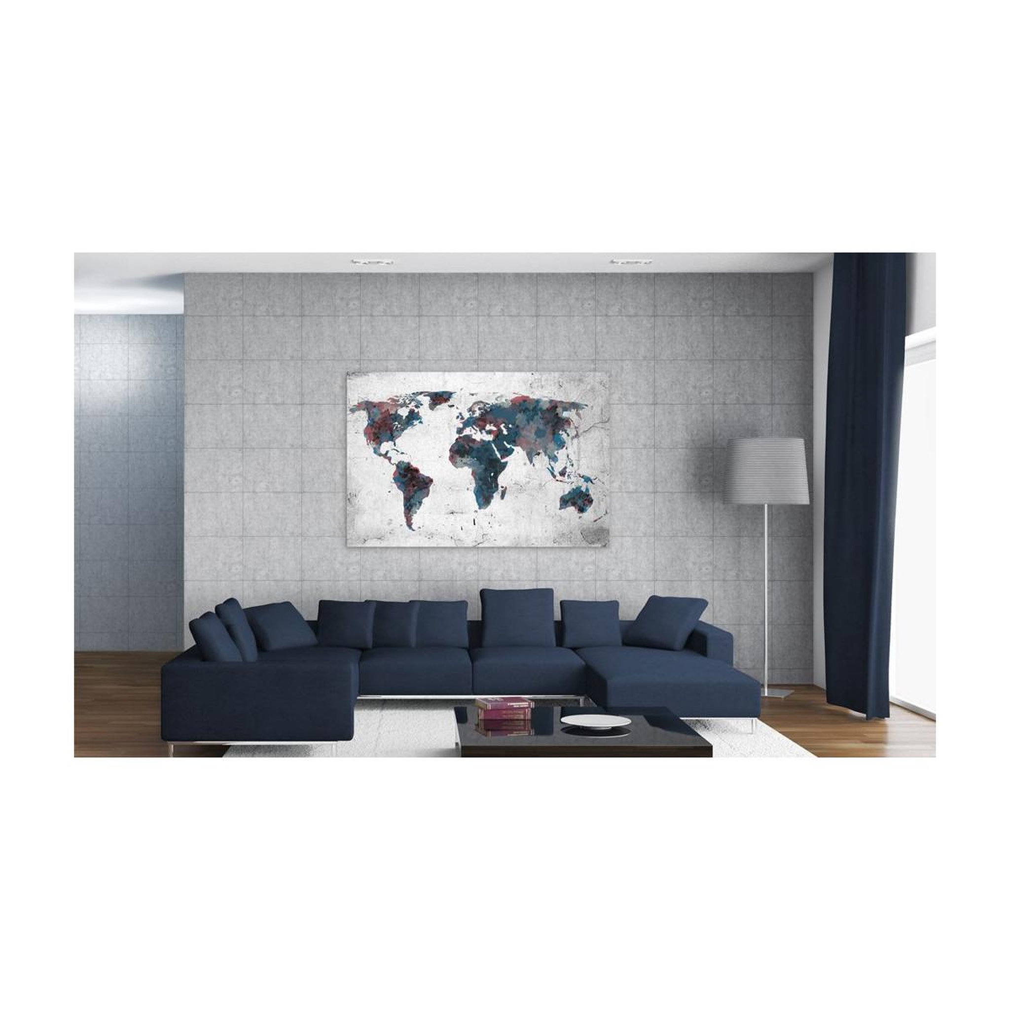 Voir la diapositive 2 : Paris Prix Tableau imprimé  continents inconnus