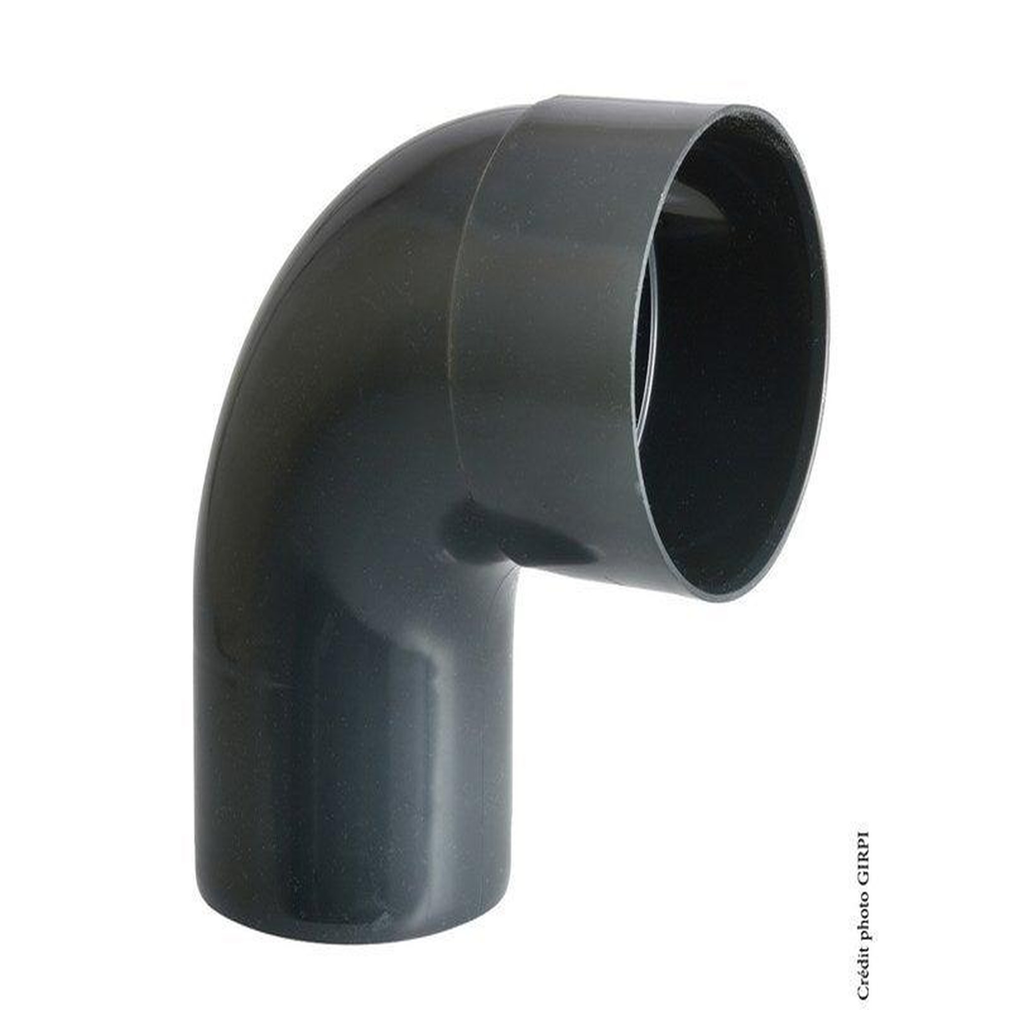 GIRPI Coude 87.3° à coller pvc ardoise GIRPI, Dév.16 cm Diam.50 mm