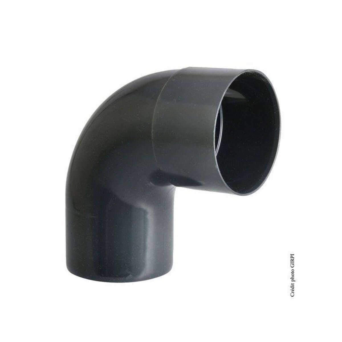 GIRPI Coude 87.3° à coller pvc ardoise GIRPI, Dév.16 cm Diam.50 mm