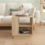 Voir la diapositive 3 : VIDAXL Table basse chêne sonoma 40x40x43 cm bois d ingénierie