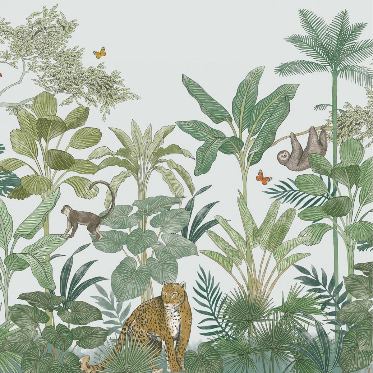 FUTURE HOME Papier peint intissé panoramique tropical