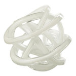 Paris Prix Presse-Papier Nœud en Verre  Infinity  20cm Blanc