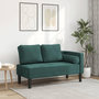 Voir la diapositive 1 : VIDAXL Chaise longue avec coussins vert fonce velours