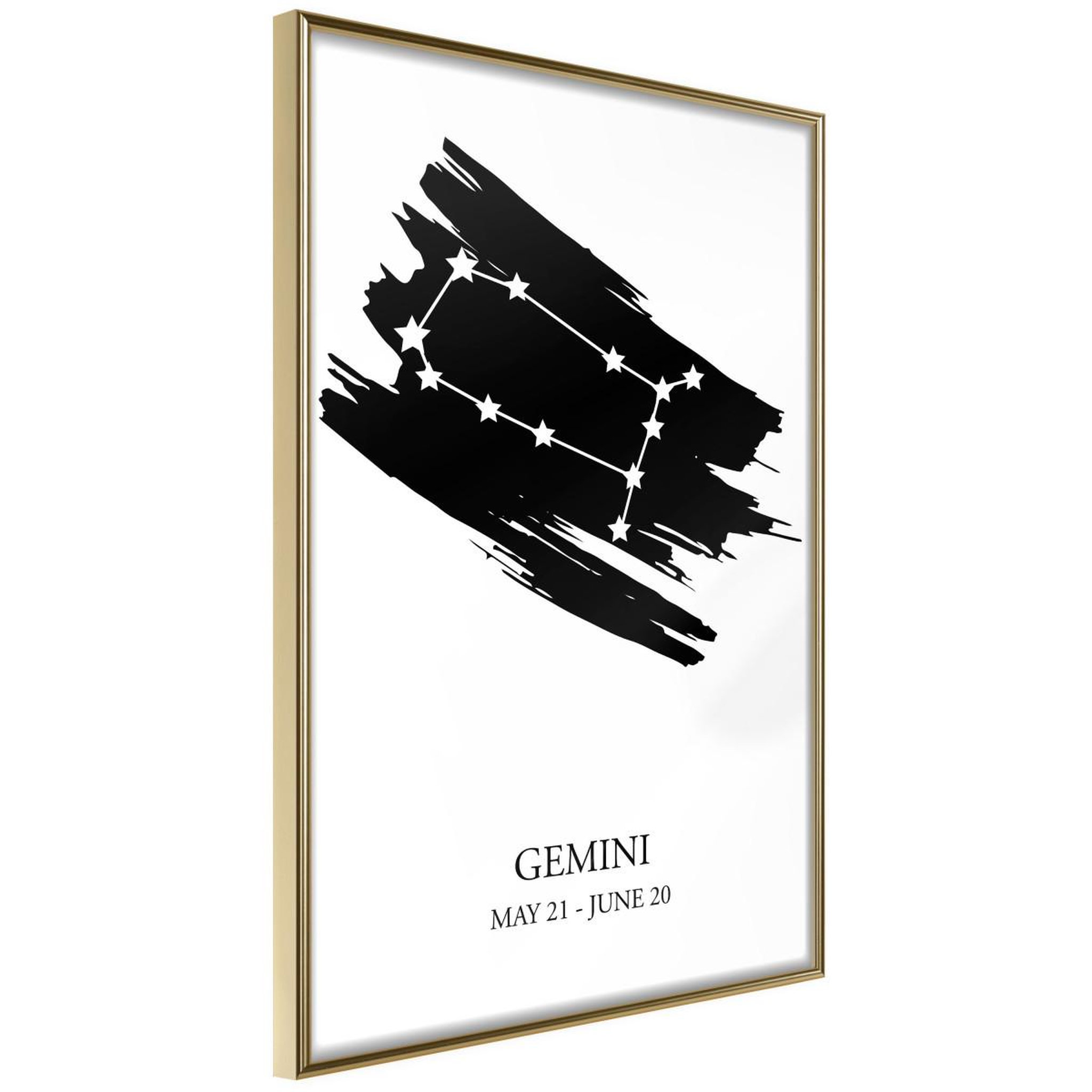 Voir la diapositive 1 : Paris Prix Affiche Murale Encadrée  Zodiac Gemini I