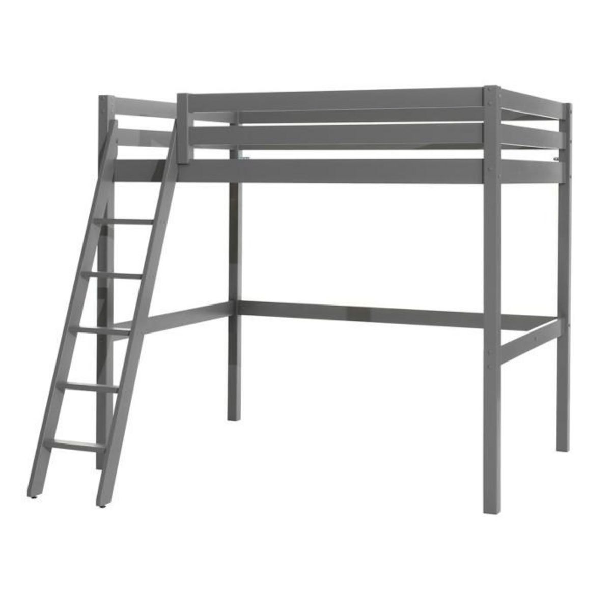 Paris Prix Lit Mezzanine  Pino  140x200cm Gris