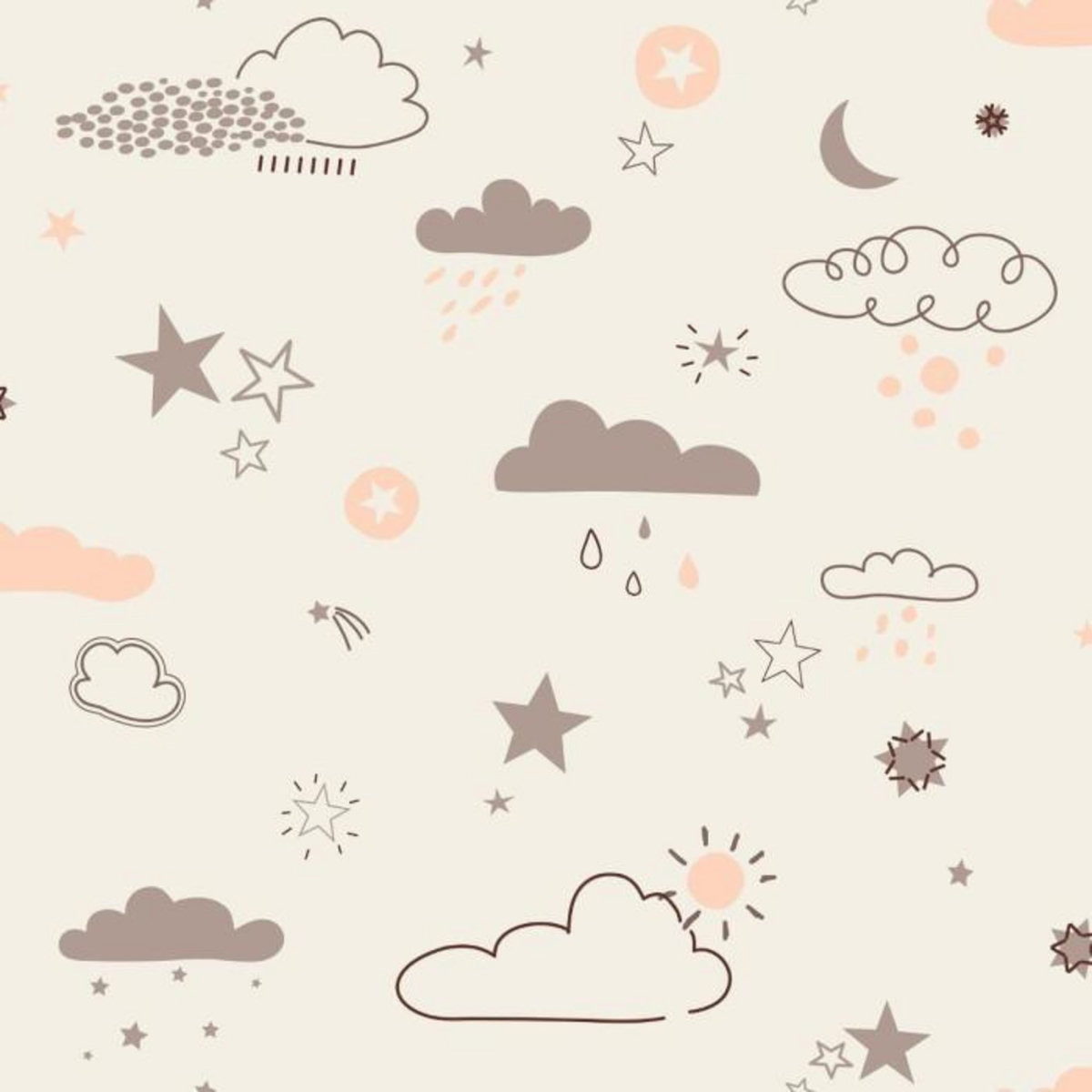 Atmosphera Kids Parure de Lit 2 Pièces  Ours  140x200cm Taupe & Blanc