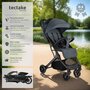 Voir la diapositive 2 : tectake Poussette buggy pliage à une main avec harnais à 5 points, frein de stationnement et arceau de sécurité gris anthracite