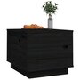 Voir la diapositive 4 : VIDAXL Table basse Noir 40x50x35 cm Bois massif de pin