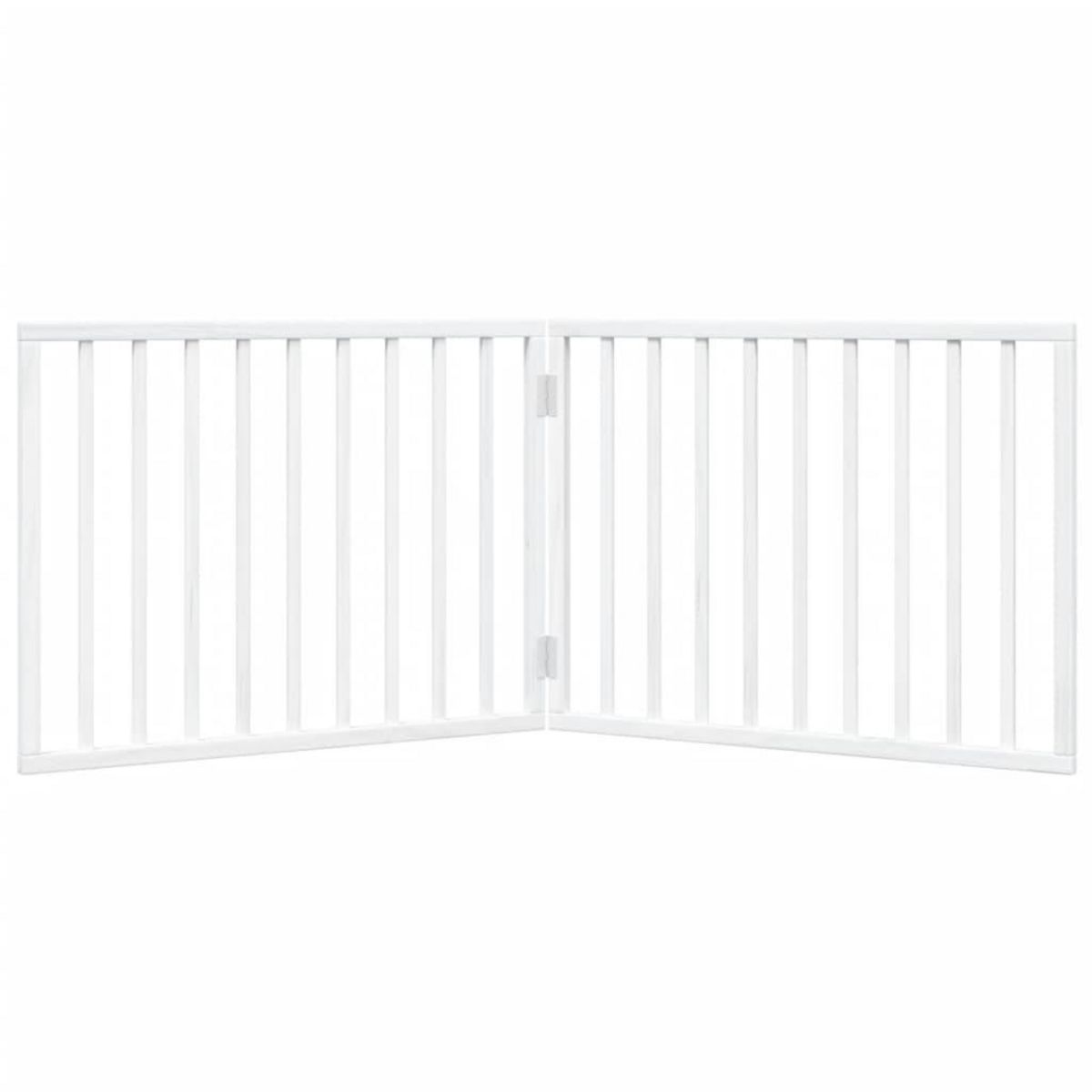 VIDAXL Barriere pour chien pliable 2 panneaux 160 cm bois de peuplier