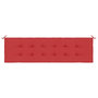 Voir la diapositive 4 : VIDAXL Coussin de banc de jardin rouge 180x50x3 cm tissu oxford