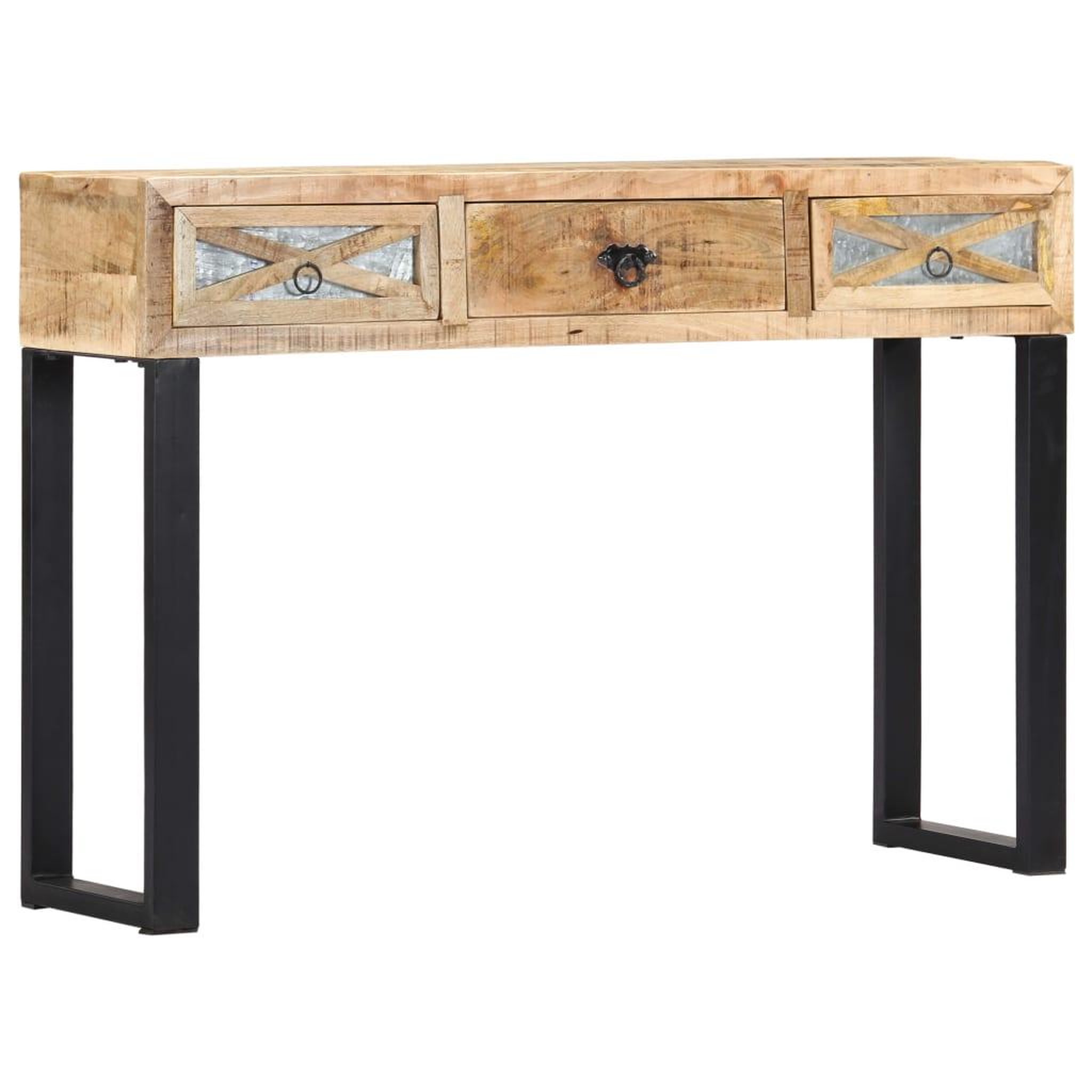 Voir la diapositive 1 : VIDAXL Table console 110 x 30 x 76 cm Bois de manguier massif