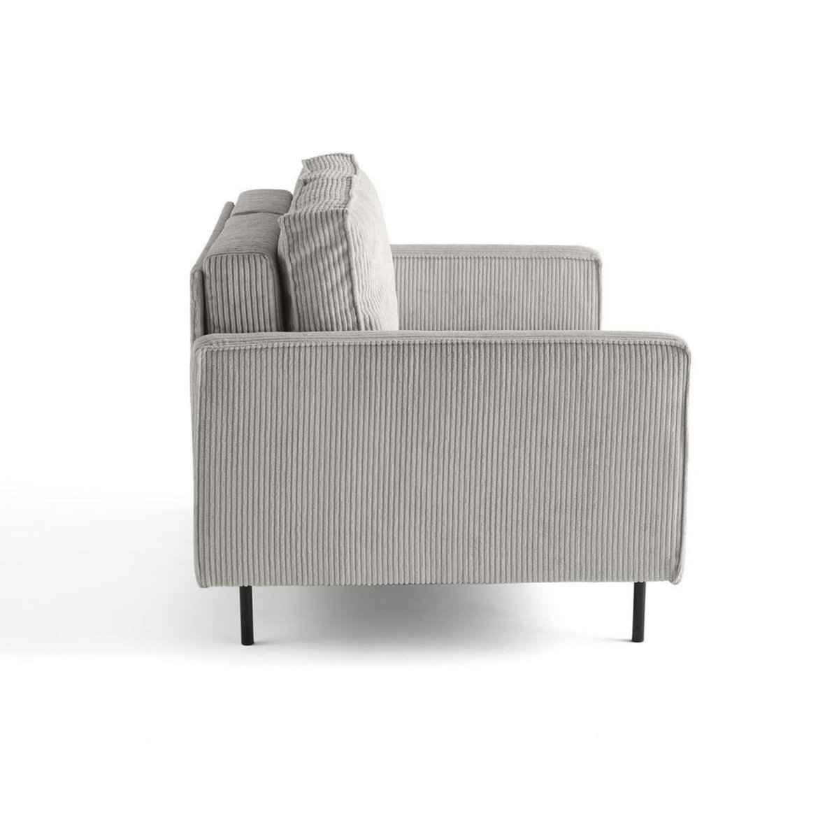 LISA DESIGN Charlie - canapé droit 2 places - en velours côtelé