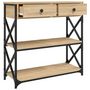 Voir la diapositive 5 : VIDAXL Table console chêne sonoma 75x28x75 cm bois d ingénierie