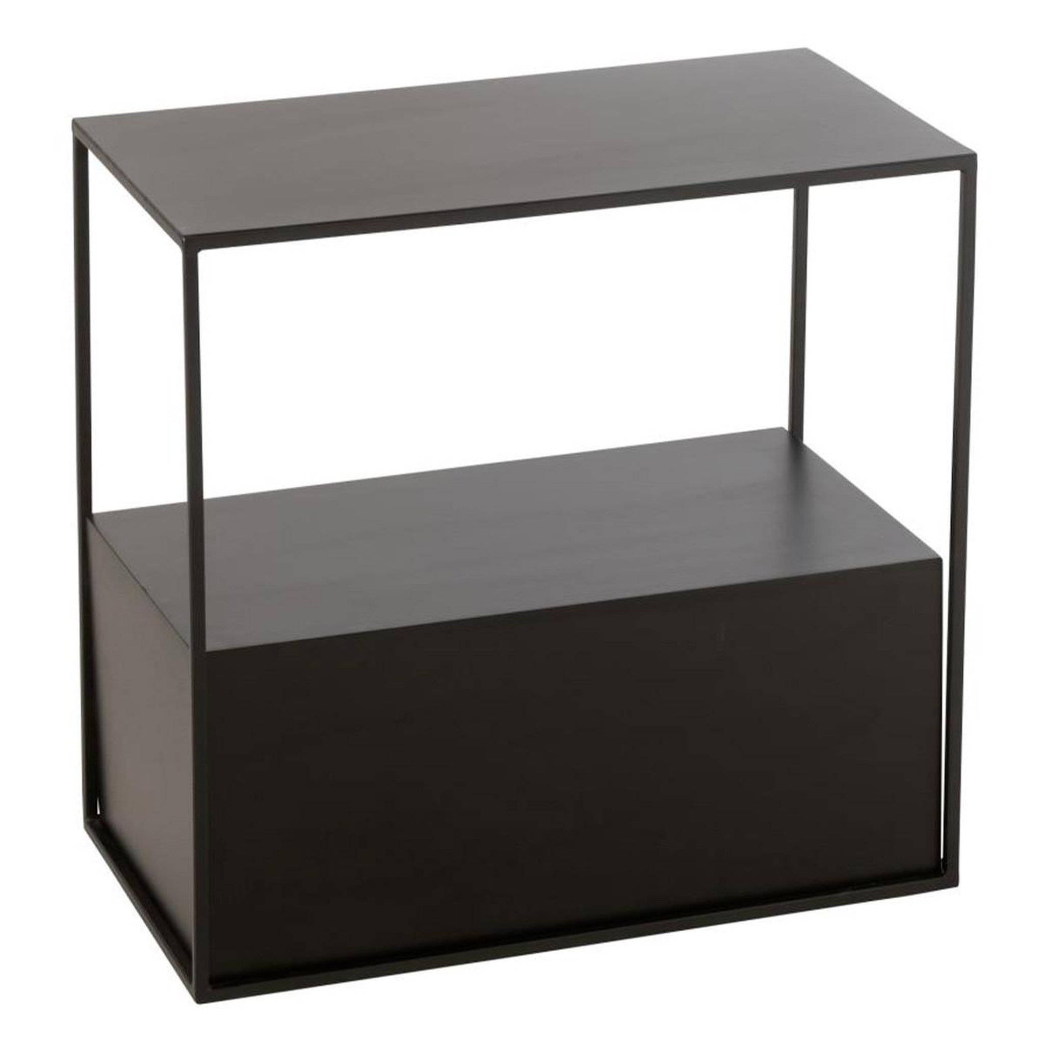 J-LINE Table d'appoint en métal  maryanne  57cm noir