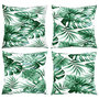 Voir la diapositive 4 : VIDAXL Coussins de canape lot de 4 motif de feuilles 40x40 cm tissu