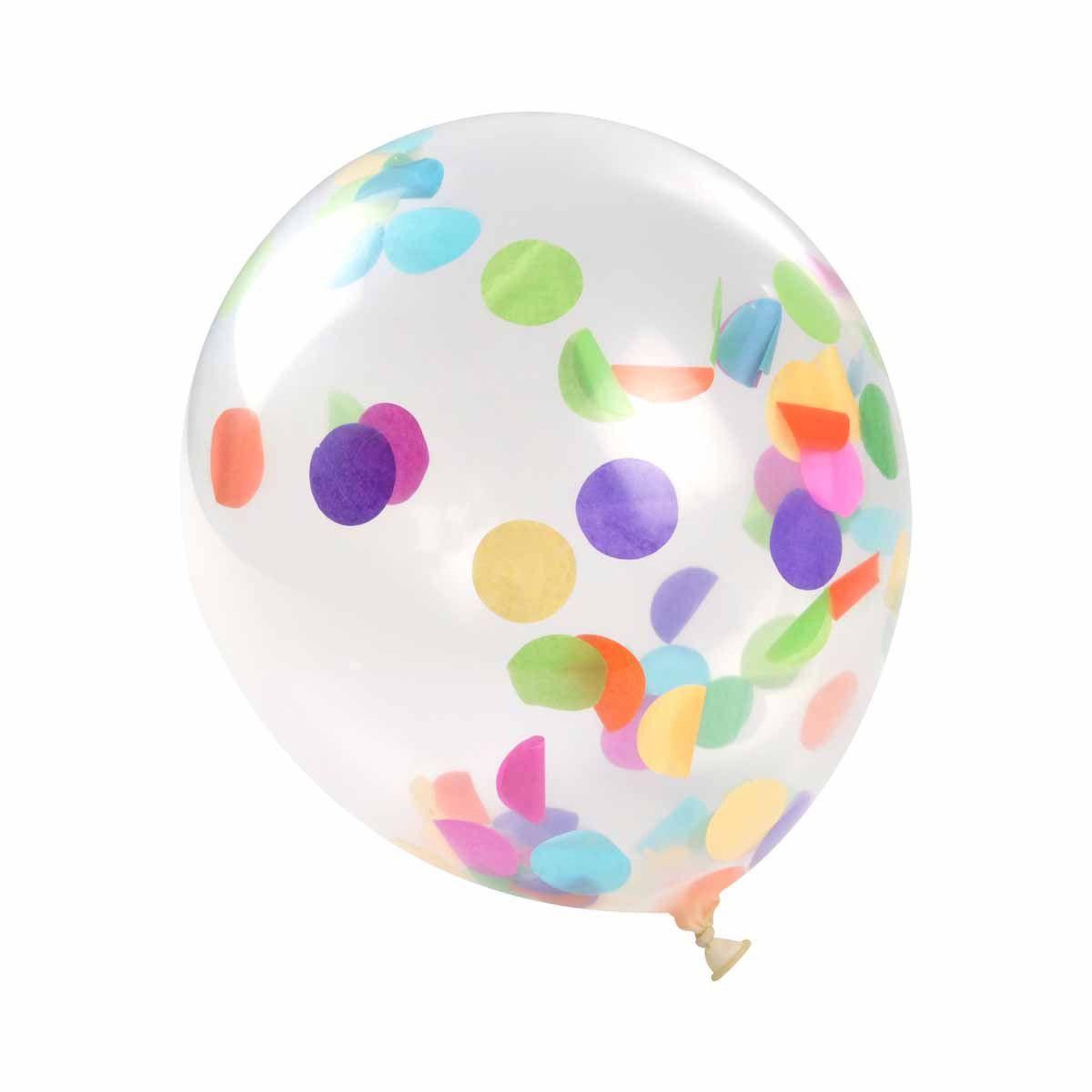 Voir la diapositive 1 : HOMEA Lot de 6 ballons gonflables  confettis  30cm multicolore